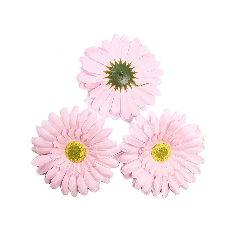 Huiran 10cm Artificial Daisy Flowers Head Gerbera Daisy Silk Flowers Heads Decoration for Wedding Decorations