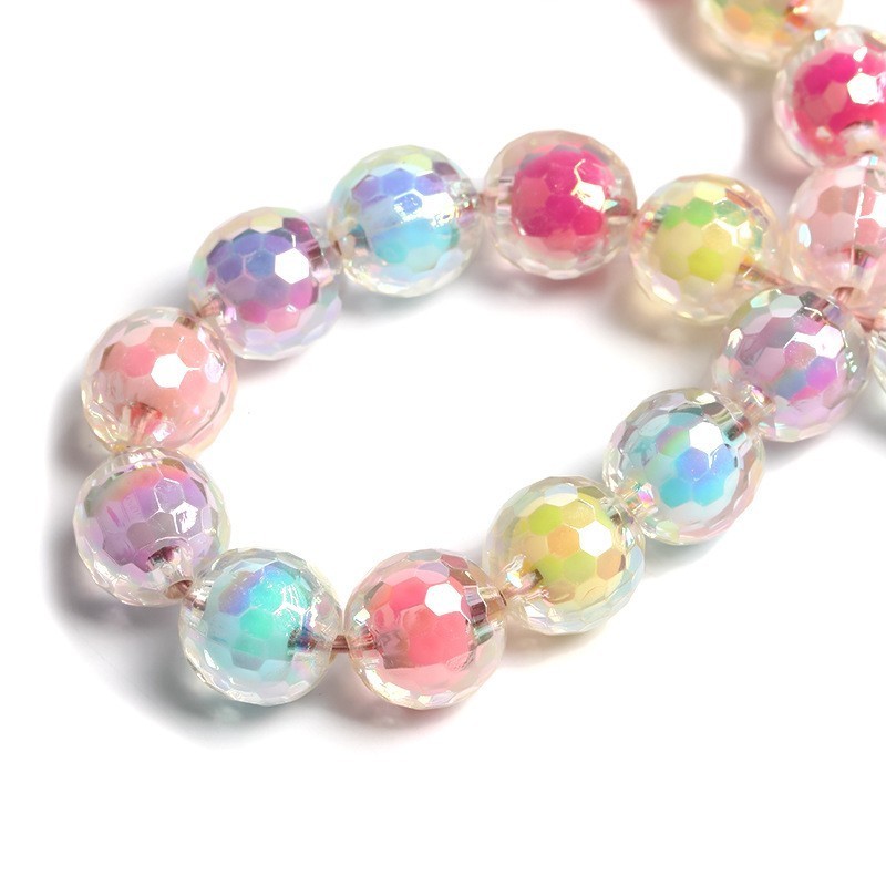 Mixed Color 200 pcs Acrylic Loose Beads Bulk 16mm Bubblegum Beads Round Chunky Pearl Beads For Bracelet Necklace Jewelry Making