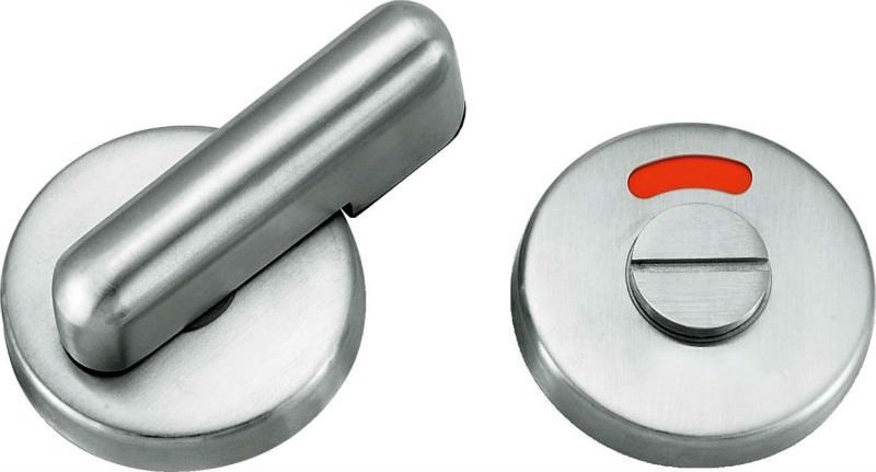 stainless steel construction bathroom hardware  door latch indicating bolt thumb turn lock