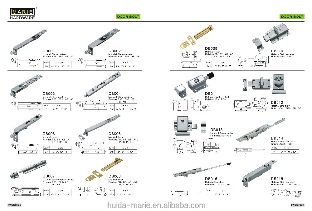 Flush Bolt/extend Flush Door Bolt/adjustable Bolt Stainless Steel 304 Door & Window Bolts Manufacturer 500 PCS Accept CN;GUA