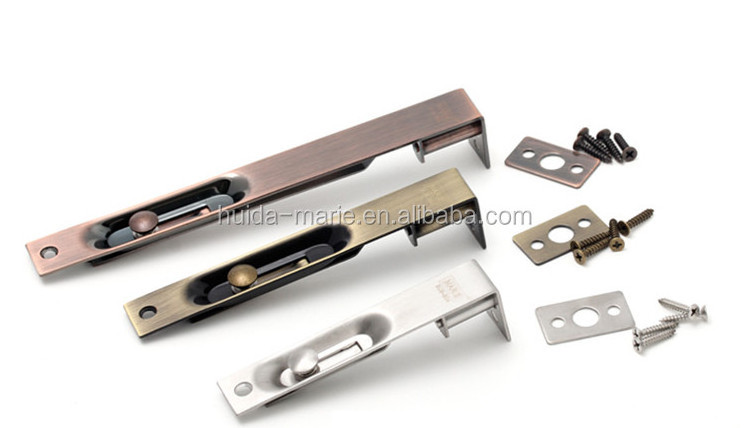 Sliding door latch lock bolt in stainless steel material