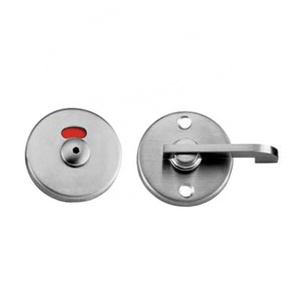 Bathroom hardware stainless steel toilet indicating thumb turn door lock