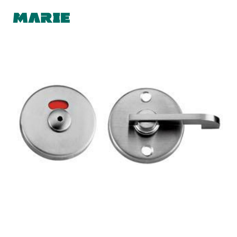 Bathroom hardware stainless steel toilet indicating thumb turn door lock