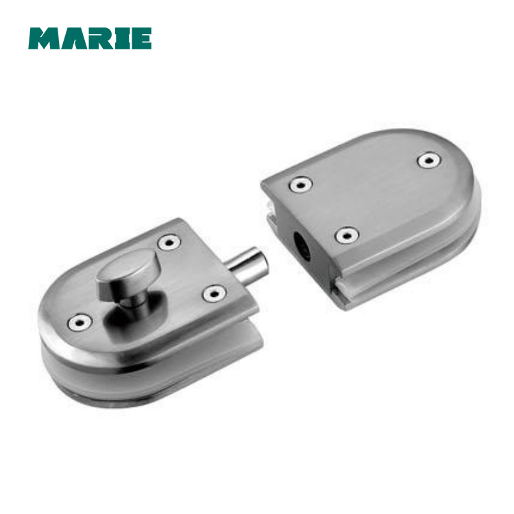 stainless steel glass security door lock