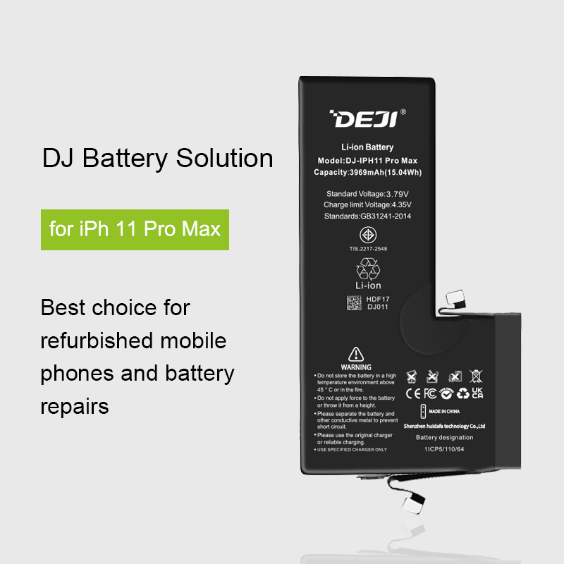 DEJI New Upgrade Popup Free Battery For iPhone Battery 100% Health Solve Repair Phone Battery For iPhone 11 Pro Max