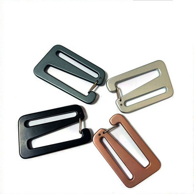 Bag Hardwares Handbag Hardware Strap Adjustable Spring G Hook Webbing Strap Buckle Aluminium G Hook Slider Buckle For Bags