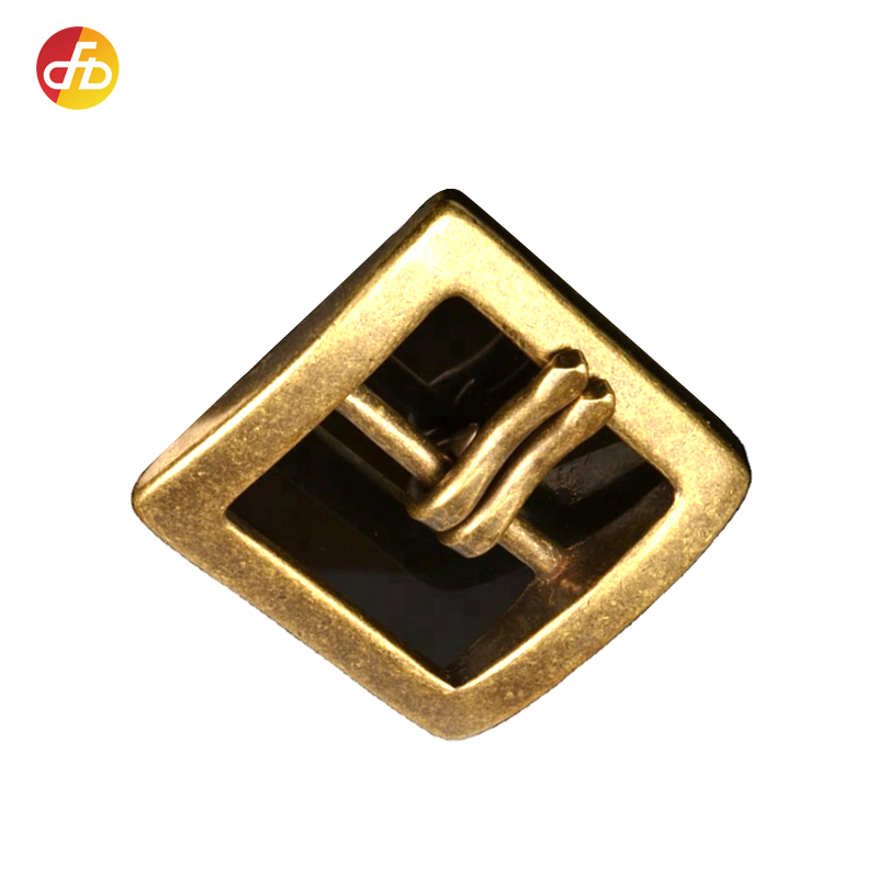 Wholesale Double Pin Belt Buckle 40mm Retro Old Brass Pin Buckle