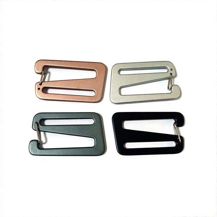 Bag Hardwares Handbag Hardware Strap Adjustable Spring G Hook Webbing Strap Buckle Aluminium G Hook Slider Buckle For Bags