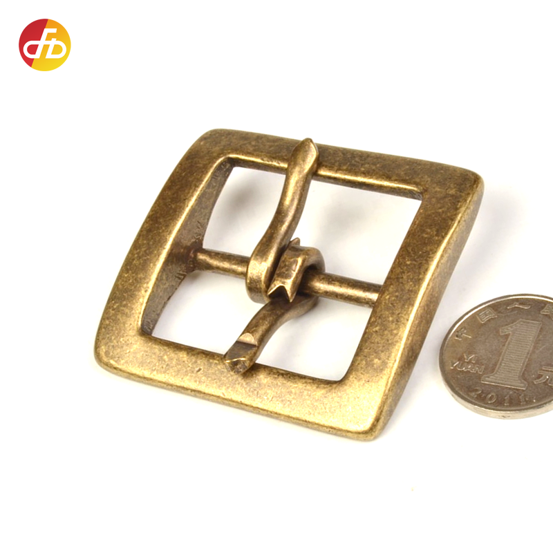 Wholesale Double Pin Belt Buckle 40mm Retro Old Brass Pin Buckle