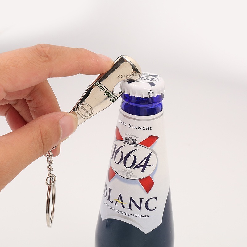 Creative Metal Bottle Keychain Keyring Key Chain Metal Bottle Opener Custom Beer Bottle Opener Keychain