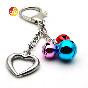 Christmas Gift High Quality Wholesale Butterfly With Small Bell Metal Keychains