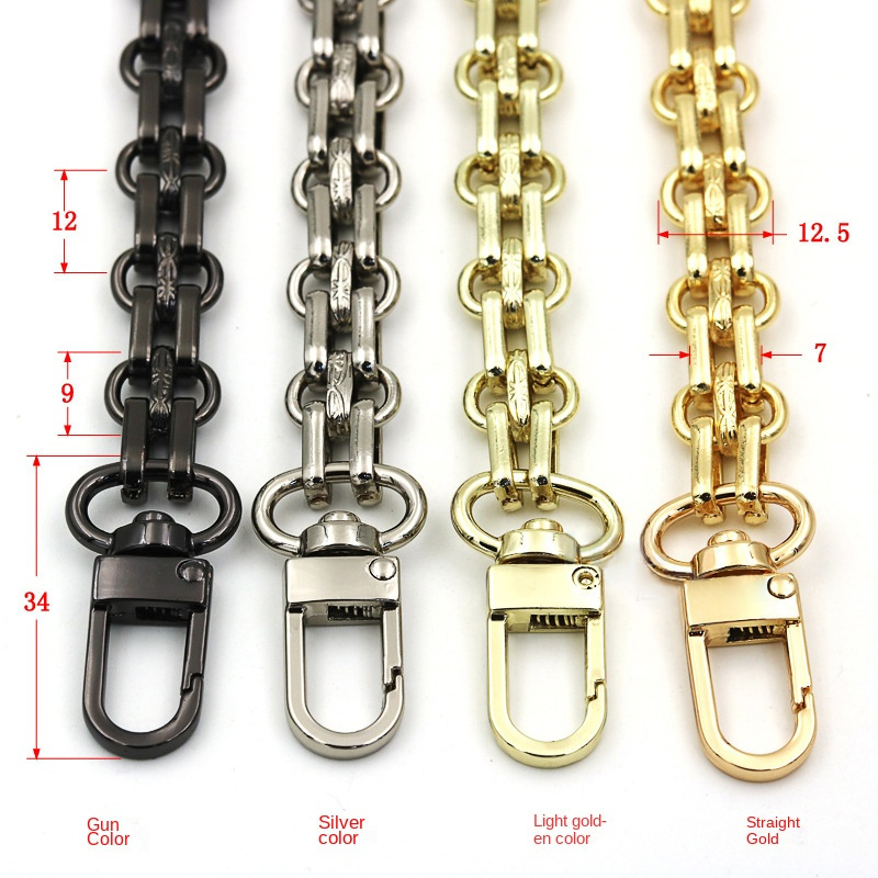 100/110/120cm Bags Accessories Women Shoulder Bag Chains Leather Handbag ChainPU Purse Strap Chain