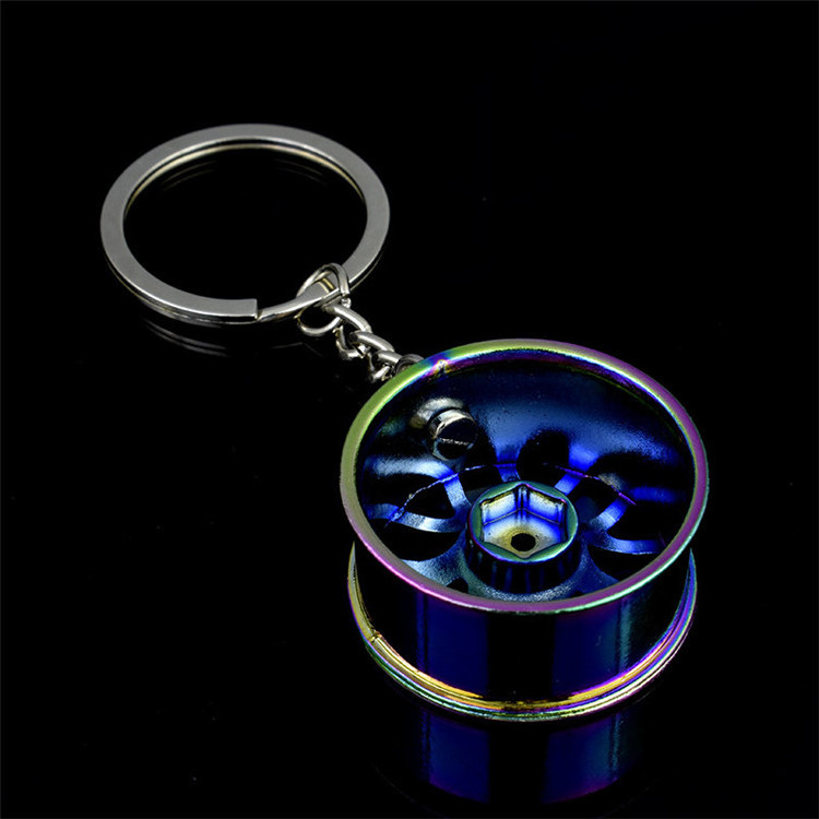 Acid Protection Nickel Free Rainbow Zinc Alloy Lighter Holder Keychain