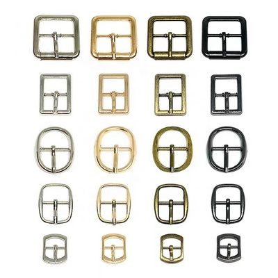 Custom Shoe Pin Buckle Bag Parts Accessories  Single Prong Strap Buckles Center Bar Belt buckle