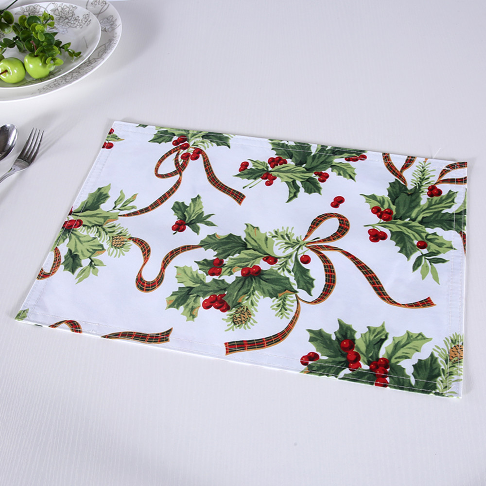 Water Proof Print Place Mats with Floral and Bird