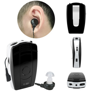 AXON Pocket Hearing Aid Audifonos best cheap hearing aid with batteries V-68