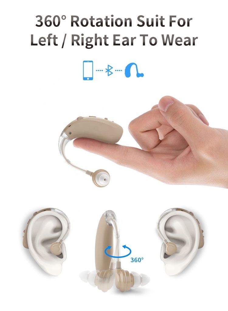 AXON Rechargeable ear hearing amplifier invisible hearing aid with color packing box  A-360