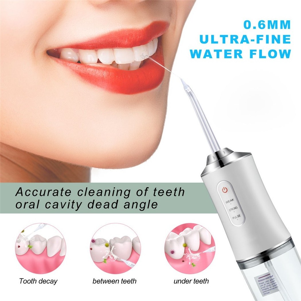 Portable Oral Irrigator Dental Water Jet Professional Electric Teeth Cleaning Tools 3 Mode Rechargeable Teeth Whitening