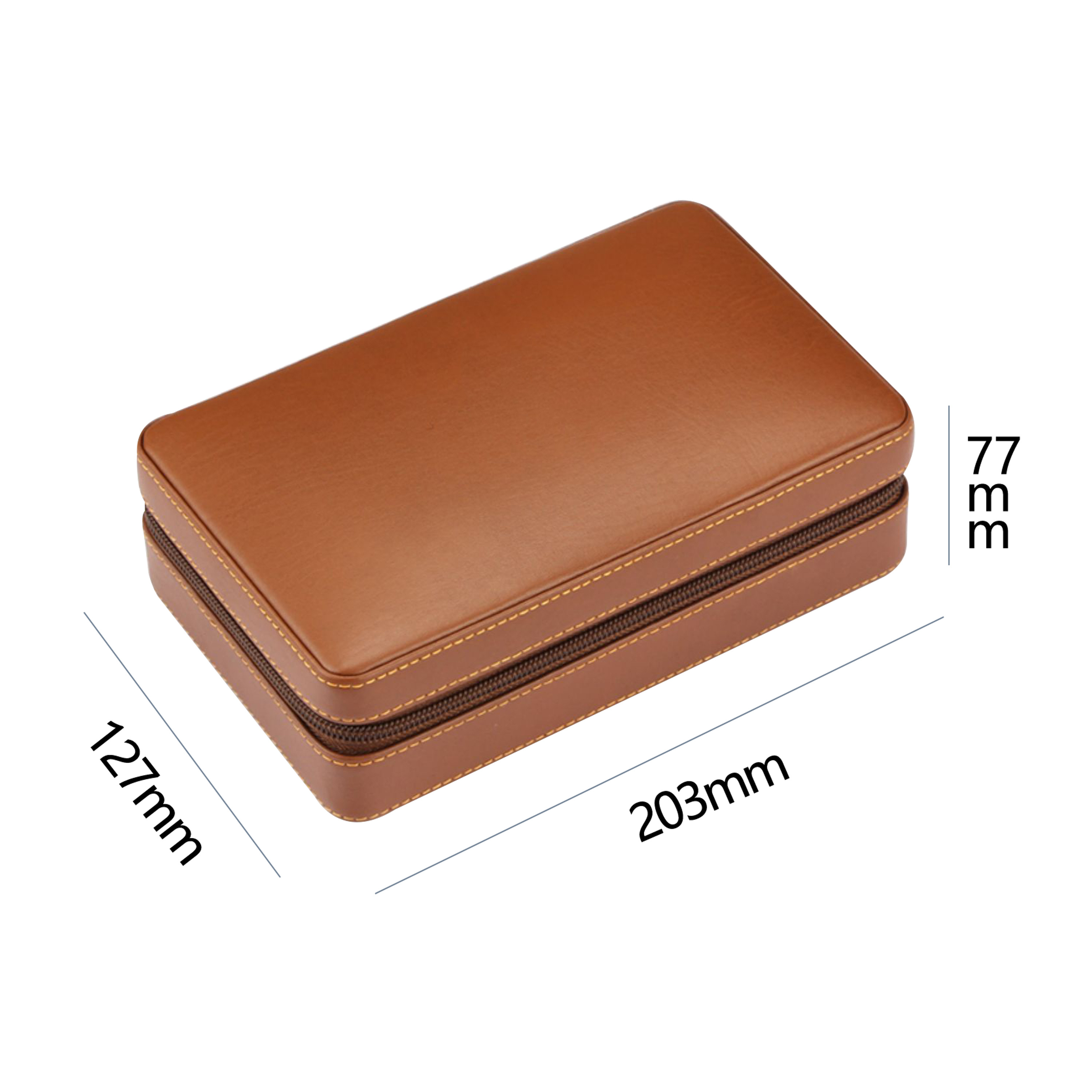 Custom Waterproof Cigar Holder Carry Humidor Case Travel Leather Cigar Smoking Accessories Luxury Cigar Travel Cases Humidors