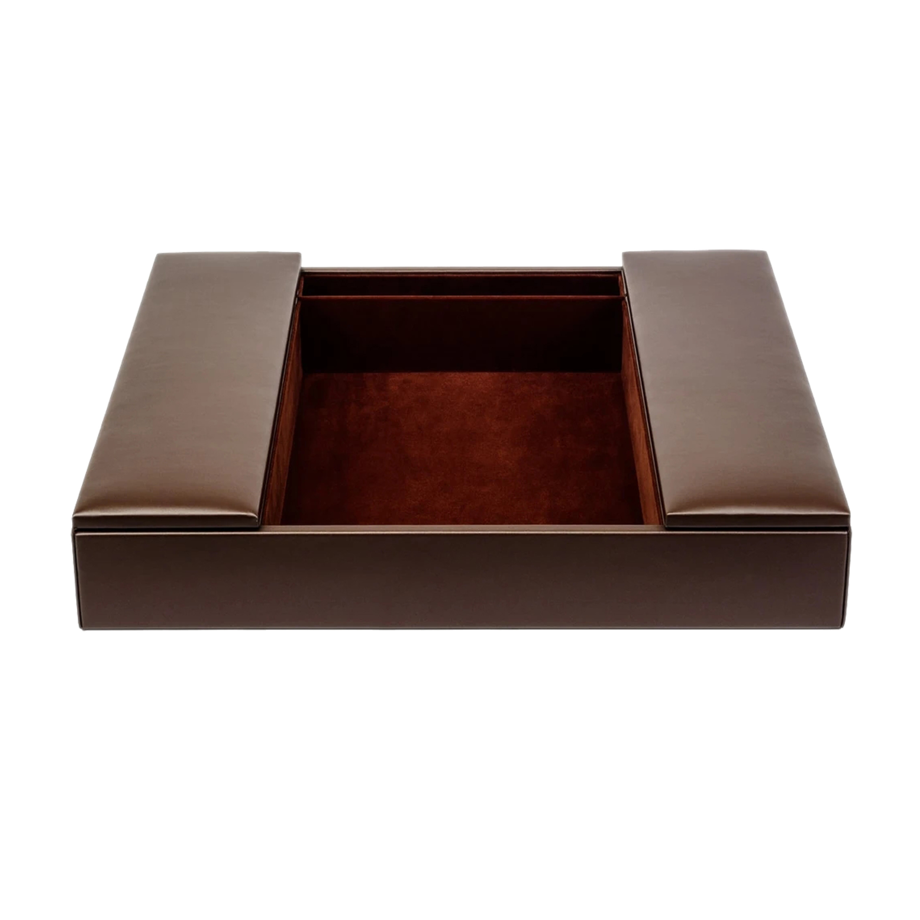 Leather Home Desktop Stationery Office Supplies Accessories Desk Organizer Storage Boxes Organizations