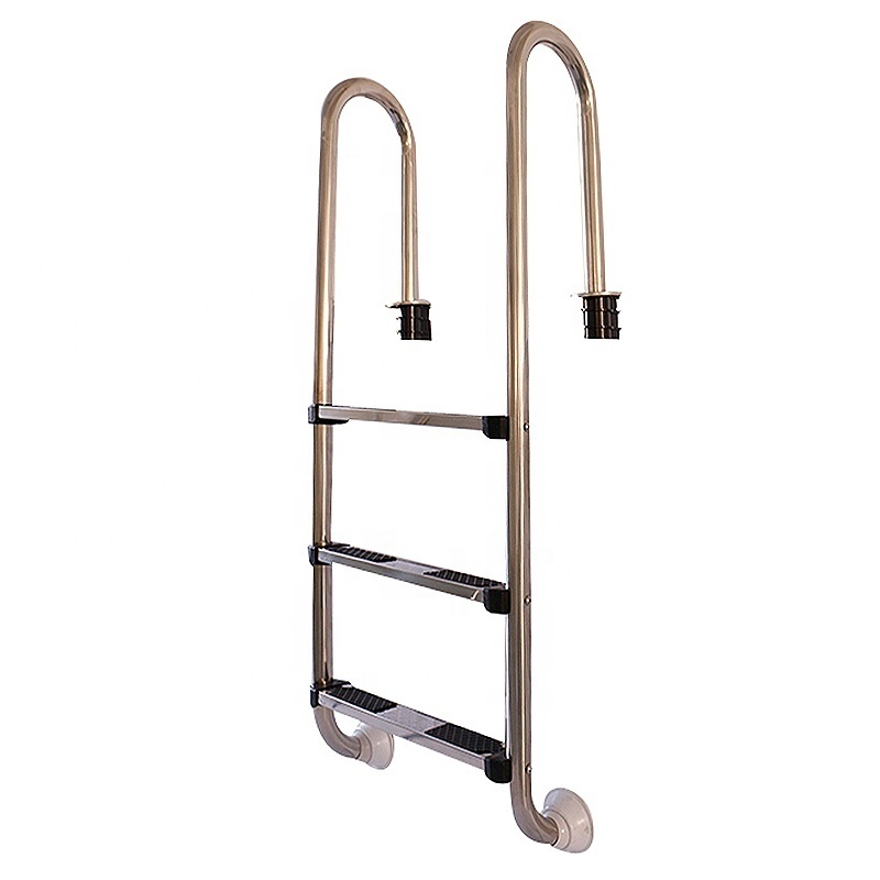 Huidi Stainless Steel Swimming Pool Ladder Polished Water Tank Steel Ladders for Inground Pool/Spa SS304-Equipment Ladder Step