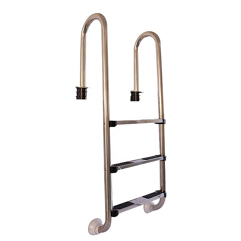 Huidi Stainless Steel Swimming Pool Ladder Polished Water Tank Steel Ladders for Inground Pool/Spa SS304-Equipment Ladder Step