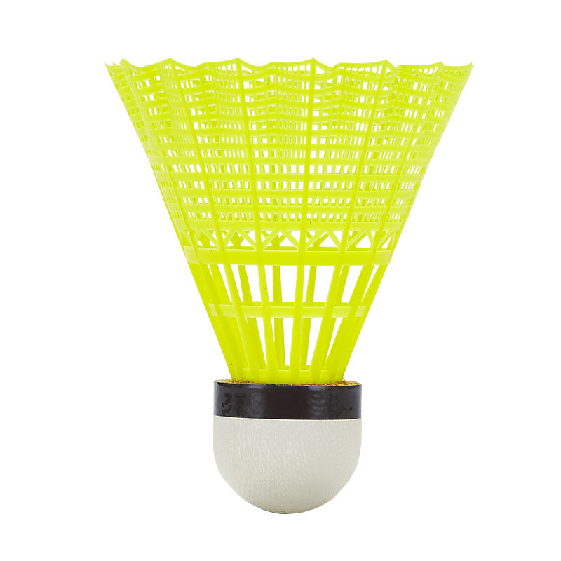 Low Price Yellow Color Nylon Feather Shuttlecock Badminton Best Training Shuttlecock