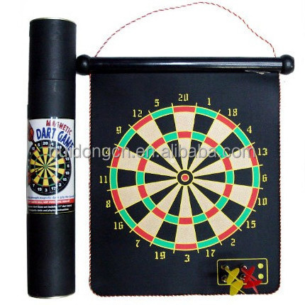 Yiwu Factory 15 Inch Double Sided Dart Board Home Fitness Equipment Magnetic Safety Dartboard for entertainment game play