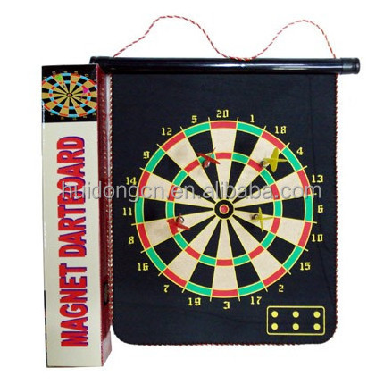 Yiwu Factory 15 Inch Double Sided Dart Board Home Fitness Equipment Magnetic Safety Dartboard for entertainment game play