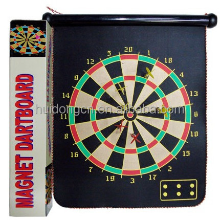 Yiwu Factory 15 Inch Double Sided Dart Board Home Fitness Equipment Magnetic Safety Dartboard for entertainment game play