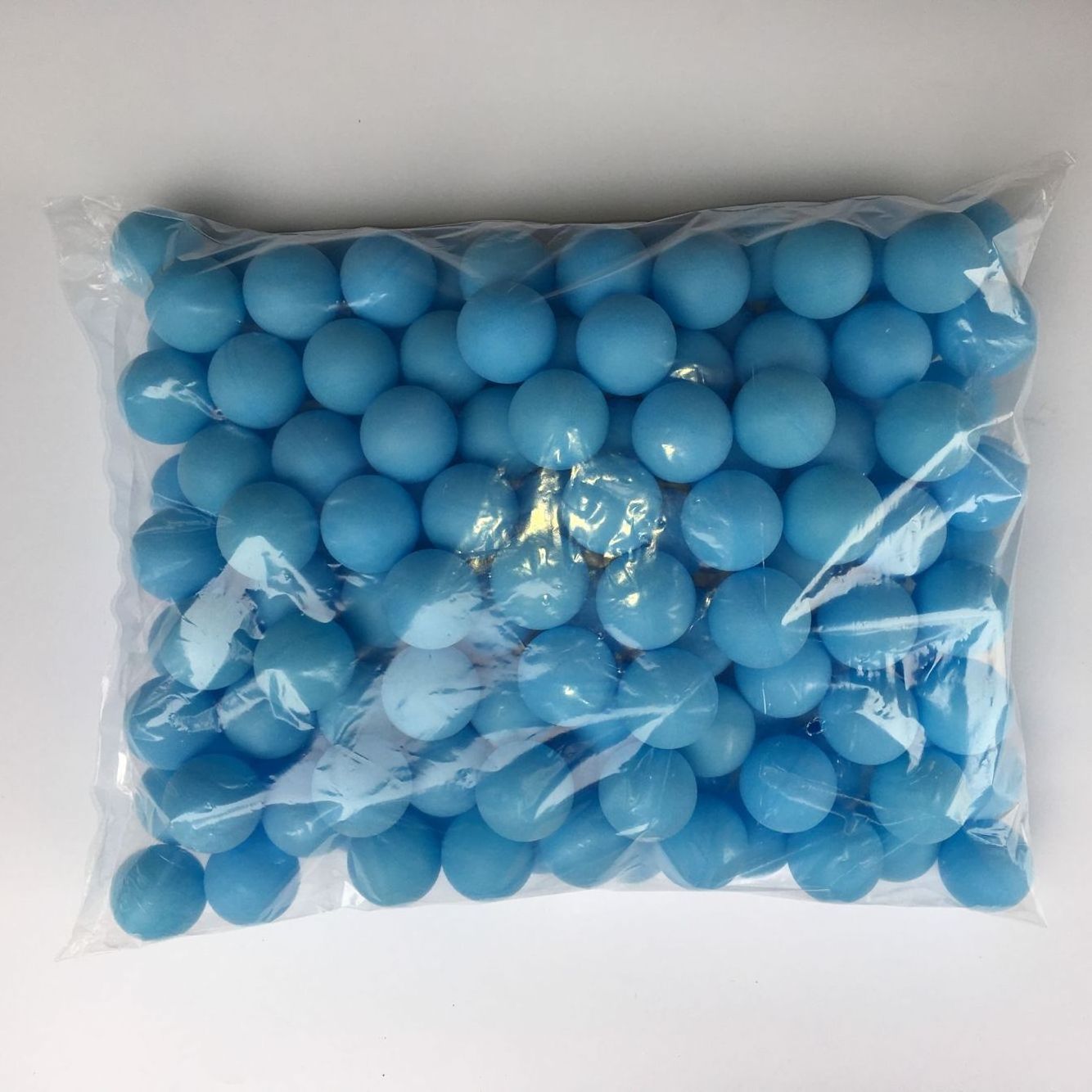 pool game custom logo light blue Beer pong bulk packed 40mm table tennis ball ping pong balls