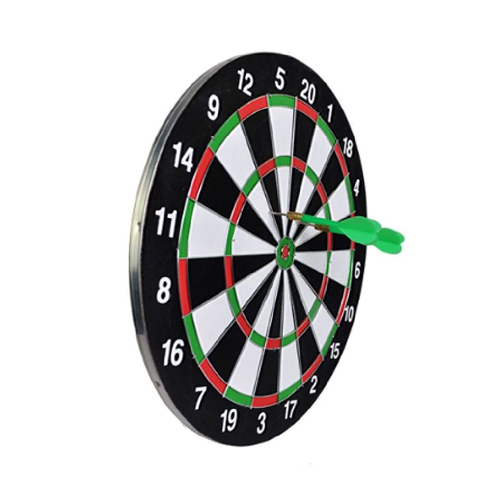 Bristle Dartboard with Increased Scoring Area Improved Dart Deflection for Reduced Bounce-Outs Professional 17Inch Darts Board