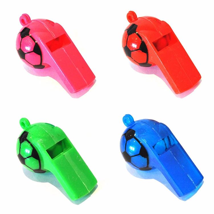 Plastic Football Soccer Sports Classic Whistle Referee Exhaust Whistles With Lanyard Light Weight