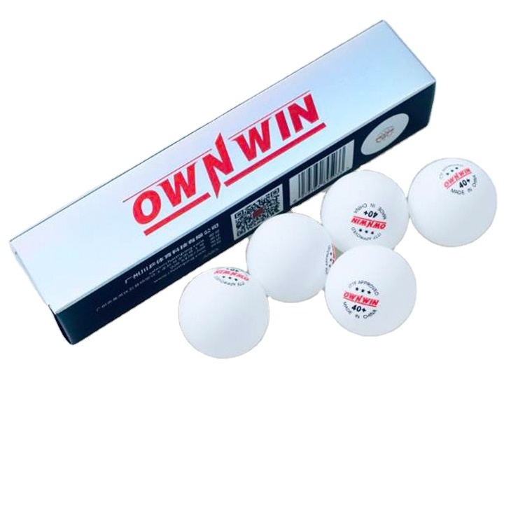 Hot Selling New model ABS Material Seamless Indoor Home 5 Pieces per Box Ping-Pong Ball Table Tennis Ball