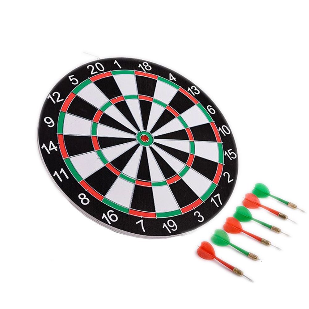 Bristle Dartboard with Increased Scoring Area Improved Dart Deflection for Reduced Bounce-Outs Professional 17Inch Darts Board