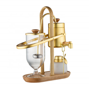 Hot selling  Stainless Steel Gold Silver Syphon Siphon Espresso Belgium Coffee Maker