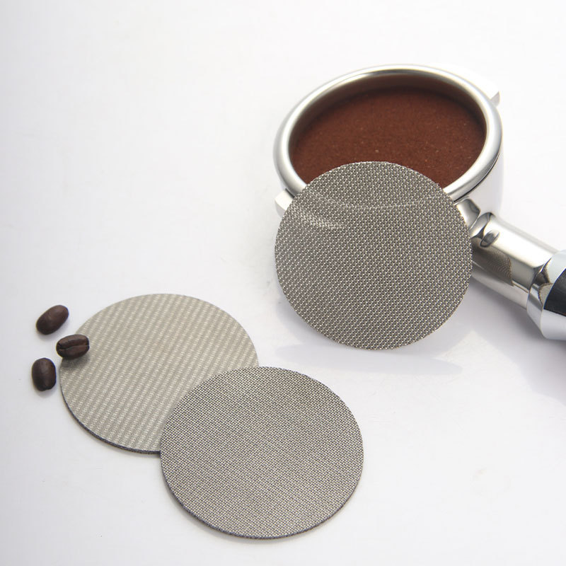 Espresso Puck Screen 51 mm Reusable 1.7 mm Thickness 150 um Stainless Steel Professional Barista Coffee Filter