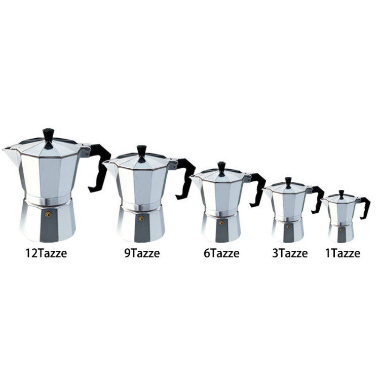 Best Seller 1/2/3/6/9/12 cup Aluminium Moka Coffee Pot /Stovetop Moka Espresso Coffee Maker