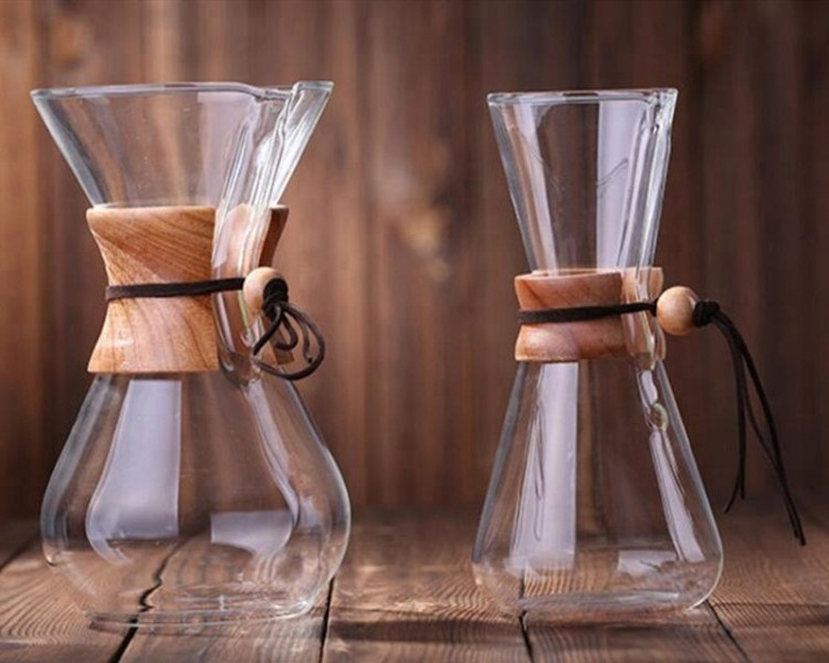 Classic Borosilicate Glass Coffee Pot 400ml/600ml/800ml Pour Over Coffee Maker