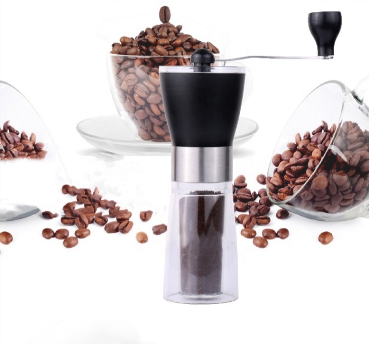 High Quality Plastic Manual Coffee Grinder/Adjustable Ceramic Burr manual coffee grinder Grinder for coffee