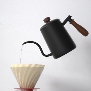 600ml Hand Drip Kettle Coffee Pot Tea Pot Thick Stainless Steel Long Spout Pour Over Kettle