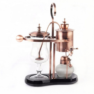 Rose Gold color luxury 3 cups Commercial Vacuum coffee maker Belgian balancing syphon coffee maker