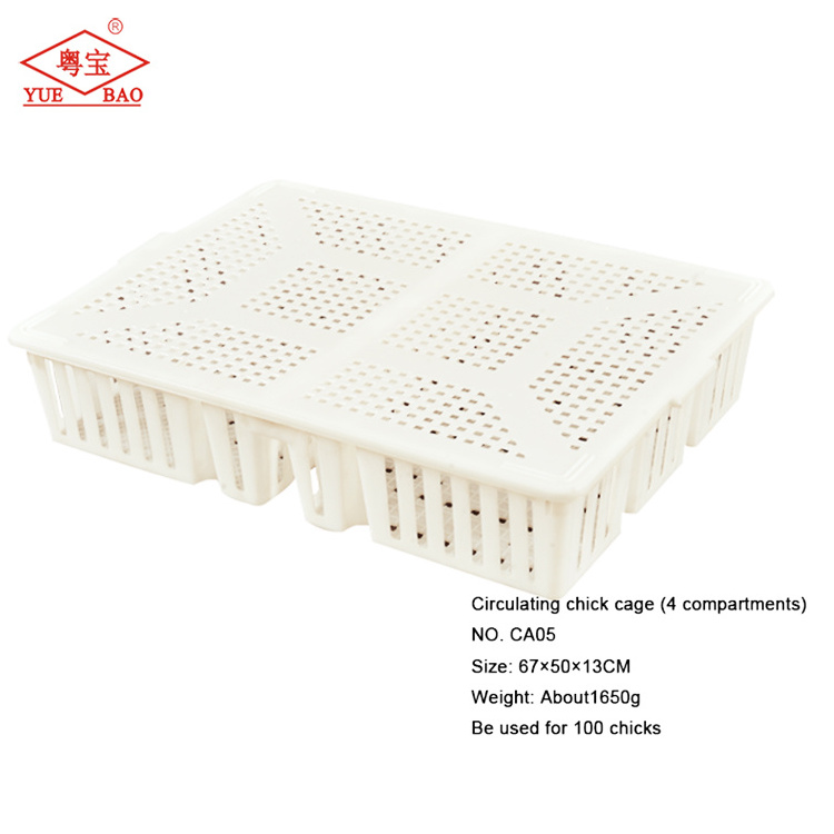 Unique Design Farming Using Equipment Chick Transfer Cage Chicken Cages Plastic Poultry Crate With Four Compartments