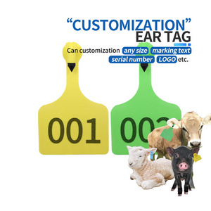 HED-ET116 cow cattle tracking system rfid ear tag colourful tugoat cattle sheep eartag animal ear tags