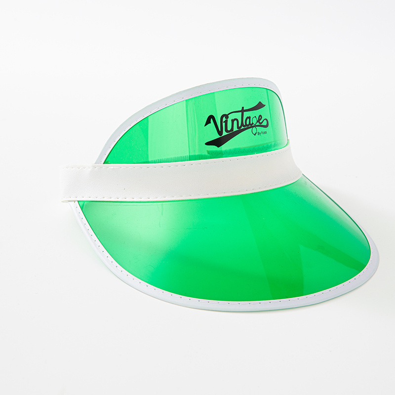 Unisex Summer Sports Stay Sun-Smart and Stylish with a Plastic PVC Sun Visor Cap Hat for Fishing