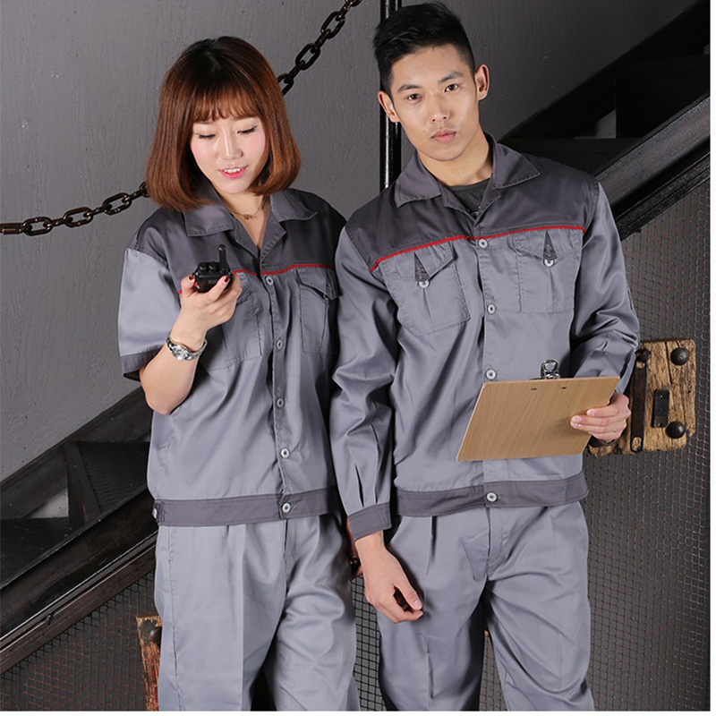 Quality cheap factory construction industrial long sleeve safety worker and labor workwear uniform