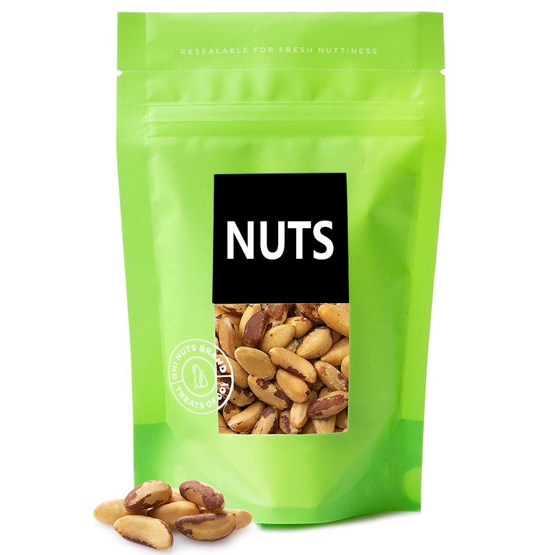 Customize Print Food Plastic Stand Up Pouch Zipper Dry Fruit Nut Grain Food Packaging Bags For Nuts Cashew Packaging