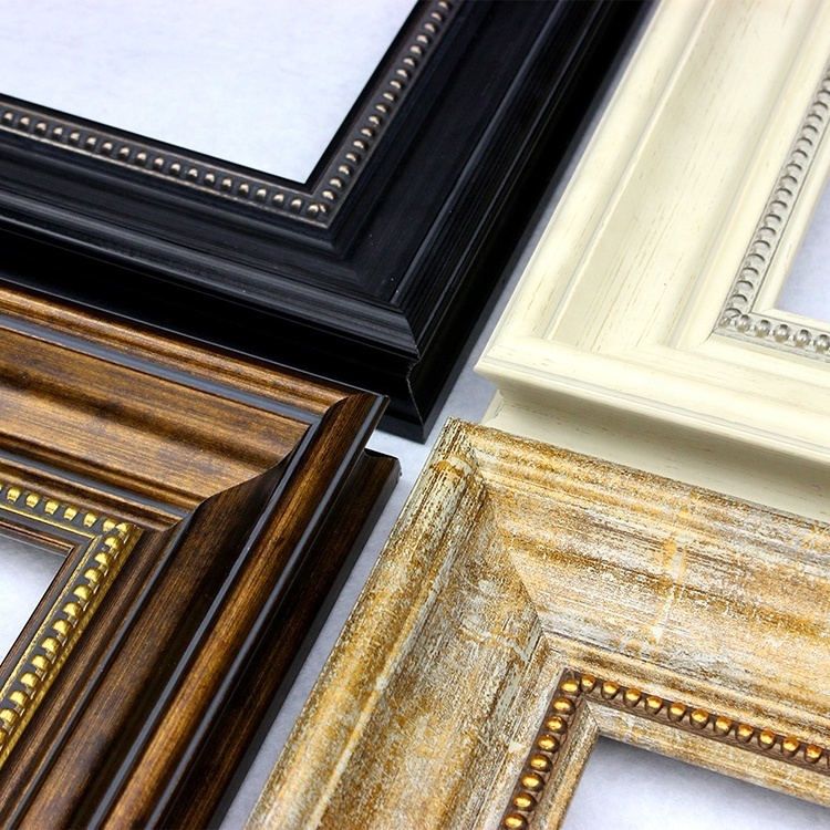 Huifeng Polystyrene Frame Wood-like PS Plastic Photo Frame L shape Picture Frame Moulding