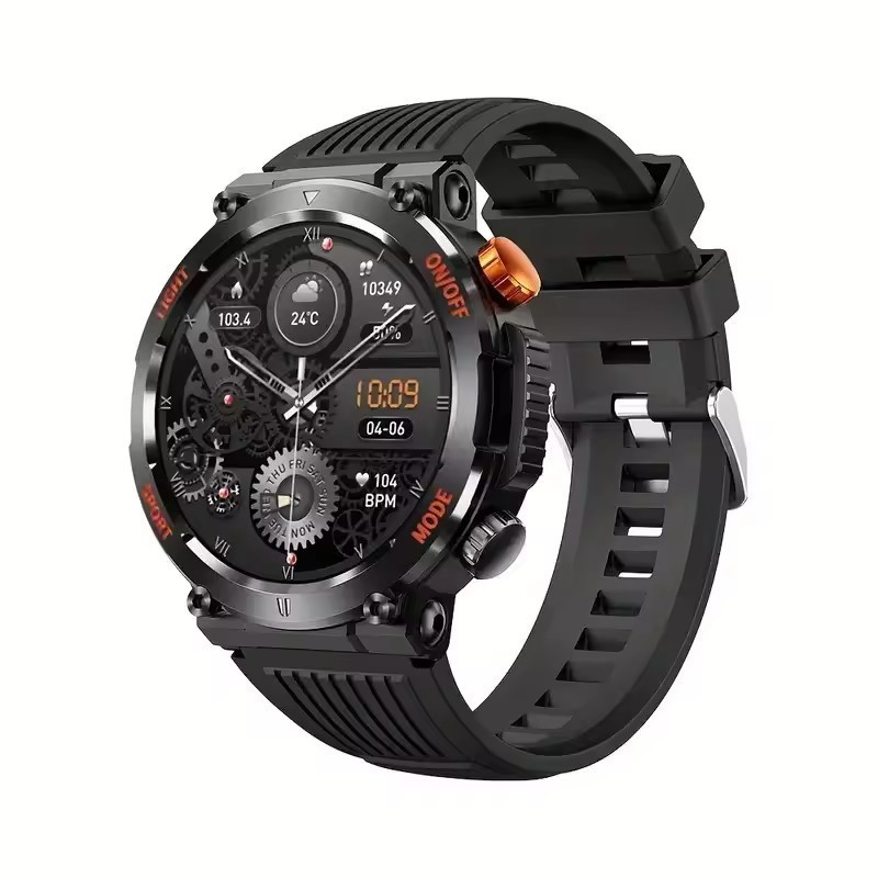 HT17 Outdoor Sports Watch China wholesaler supports heart rate and blood pressure monitoring sports round Bluetooth watch