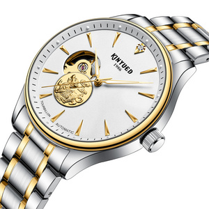 High Quality Gold And Silver Stainless Steel Band White Dial From Factory Watches For Men